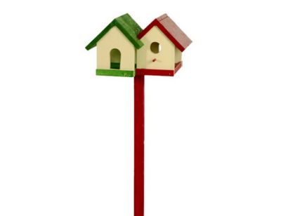 Vogelfutterhaus+Einpfahl-St�nder