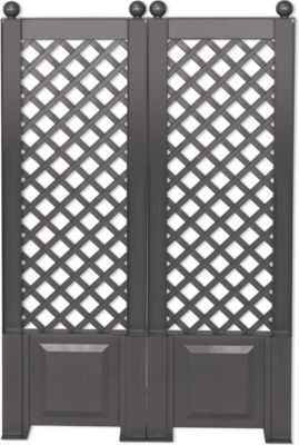 2er Set Spaliere 43 cm, anthrazit Preisvergleich