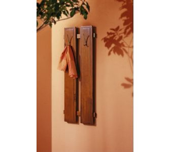 Henke Collection Wandgarderobe Kiefer massiv, kirschbaumfarbig 2-tlg.