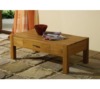 Henke Collection Couchtisch Wildeiche massiv, B 110 x H 40 x T 60 cm