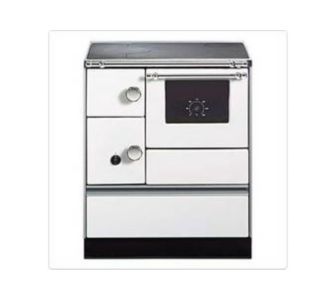 Wamsler Festbrennstoffherd K 176 A weiss, Kaminanschluss links