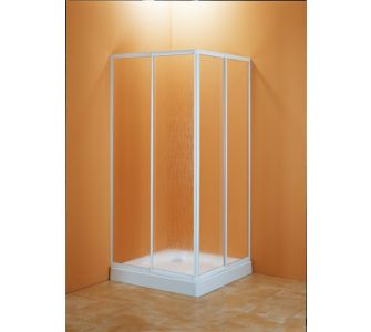 Dusar Eckdusche variabel, 75 - 90 cm, wei&szlig;