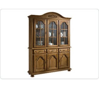 BFK Vitrine Seefeld 45093, Eiche teilmassiv