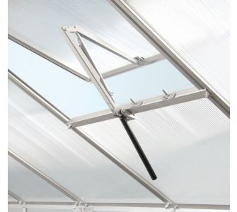Pergart Gew&auml;chshaus Dachentl&uuml;fter automatisch mit Thermometer