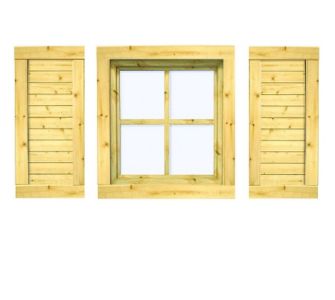 Karibu Fensterl&auml;den f&uuml;r 28 mm Fenster