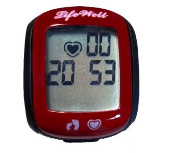 Med X5 Puls-, Schritt- und Kalorienzähler-Ring, rot