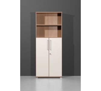 Kombi-Schrank, 5 OH, Nussbaum-Royal