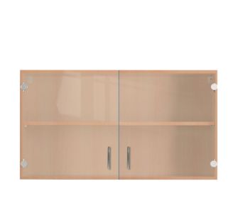Dekoflex K&uuml;chen Glas-H&auml;ngeschrank Speed Buche - 100 cm