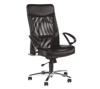 Topstar Chefsessel Airway Echt-Leder-Netz-Kombination