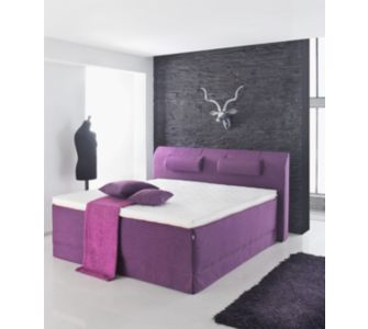 Sun Garden Boxspringbett Stockholm 180 x 200 cm m. Kopfteil und Polster-Set