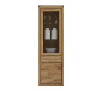 Kernbuche Massivholz Vitrine Brüssel 6203, 208 cm