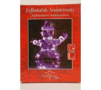 Aufblasbarer Schneemann mit Licht, 120 cm