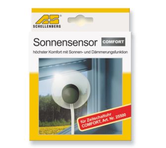 Schellenberg Rolladen Sonnen- und D&auml;mmerungssensor f&uuml;r Zeitschaltuhr COMFORT