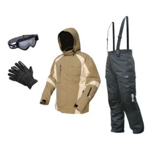 KAMO Ski-Funktionskleidung Herren, 4-tlg. beige M