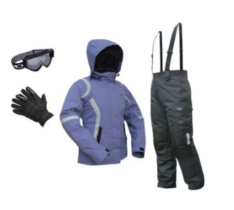 KAMO Ski-Funktionskleidung Damen, 4-tlg. flieder L