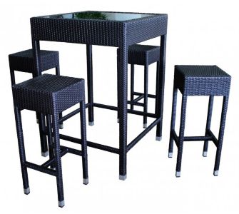 Garden Pleasure Bartisch-Set Ulm, 5-tlg.