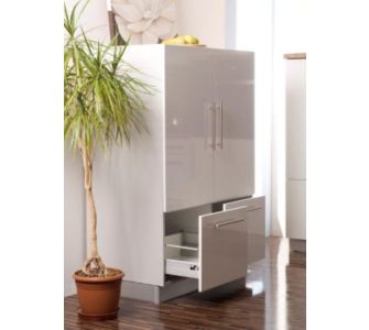 Mebasa Cucina Island Geschirrschrank wei&szlig;