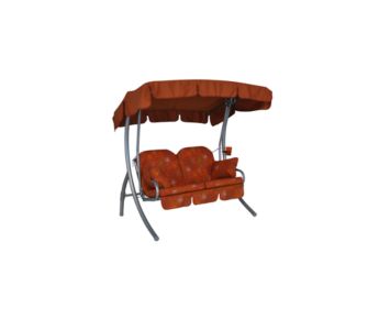 Angerer Freizeitm&ouml;bel Comfort-Balkon-2er-Hollywoodschaukel Genf - Komplett-Set, 4 Stuhlauflagen
