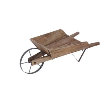 Sonstiges Schubkarre aus Holz, Gartendeko