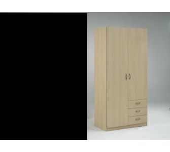 Tvilum Kleiderschrank Focus 75076 - Ahorn hell Nachbildung