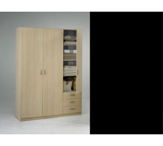 Tvilum Kleiderschrank Focus 75077 - Ahorn hell Nachbildung
