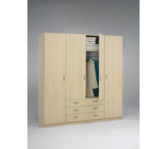 Tvilum Kleiderschrank Focus 75078 - Ahorn hell Nachbildung