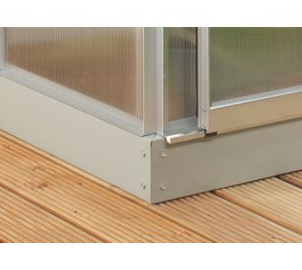 Pergart Stahlfundament f&uuml;r Calypso 5800 Gew&auml;chshaus, Stahl grau