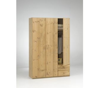 Tvilum Kleiderschrank Country 75041 - Kiefer Nachb. gelaugt ge&ouml;lt