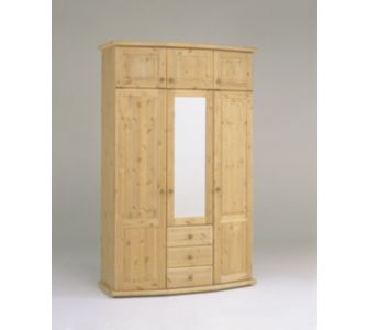 Tvilum Kleiderschrank Country 75038 inkl. Aufsatz - Kiefer Nachbildung