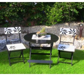 Bistro-Set, 3-tlg.