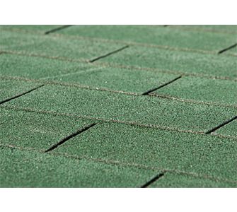 Weka Dachschindeln rechteckig gr&uuml;n - 1 Paket , 3m&sup2; - f&uuml;r Blockbohlenh&auml;user