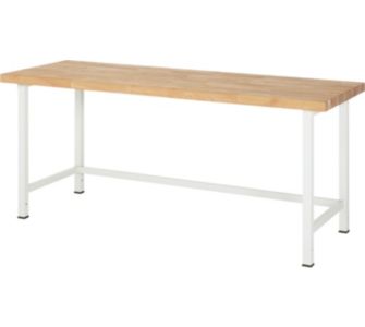 Rau Werkbank Premium Serie 200 - 1500 mm Breite mit Buche-Massiv-Arbeitsplatte
