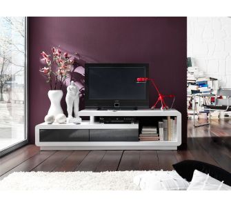 M-Future TV-Lowboard Celia - wei&szlig;/grau