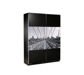 Parisot Kleiderschrank New York/Ambynight klein, schwarz