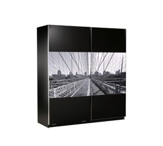 Parisot Kleiderschrank New York/Ambynight gro&szlig;, schwarz