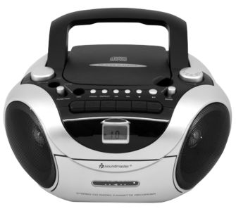 Soundmaster SDC 5650 silber - CD, Radio, Kassettenrecorder inkl. Mikrofon