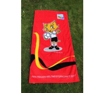 TEX IDEA Fifa Fu&szlig;ball Damen WM 2011 Karla Kick Strandtuch 75x150