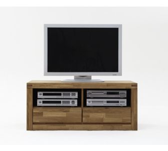 Kerneiche Massivholz TV-Kommode Brüssel - 120 breit