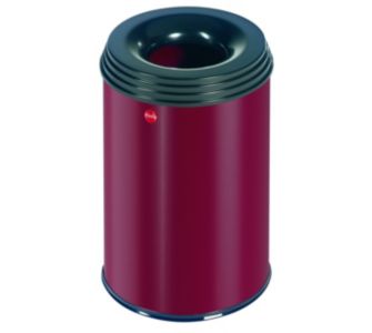 Hailo ProfiLine safe 15, flammenl&ouml;schender Papierkorb, rot