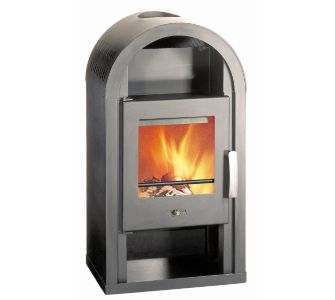 Wamsler Kaminofen Mars KF 108, gussgrau - ohne Rohrset und Glasplatte