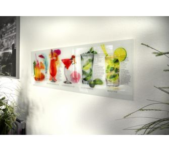 DWBRANDS Glasbild Cocktail
