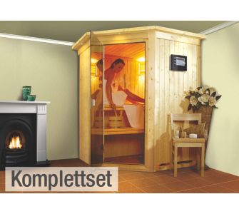 Karibu Larin 68 mm Sauna-Komplettset