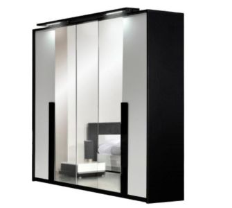 Sciae Kleiderschrank Calis 5trg., inkl. Beleuchtung