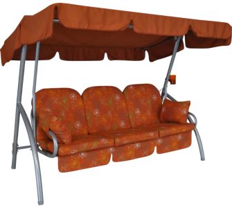Angerer Freizeitm&ouml;bel Auflage f&uuml;r Hollywoodschaukel Deluxe 3-tlg. - Design Genf