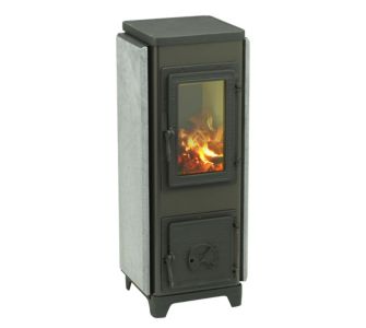 Wamsler Kaminofen WO Calor Deluxe Speckstein, mit Glasplatte