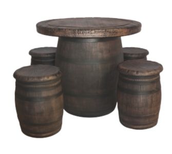 Sonstiges Bartischset "Fass"