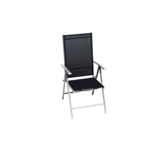 Merxx Alu Klappsessel Amalfi schwarz
