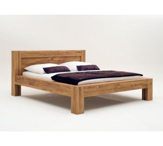 SIT M&ouml;bel Bett Balder 180 x 200 cm, Wildeiche massiv