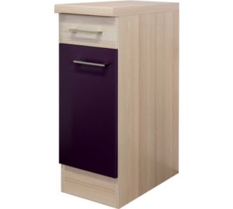 Dekoflex K&uuml;chen Unterschrank Focus/Aubergine - 30 cm