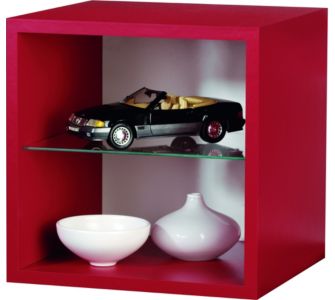 VCM Archivierungsbox "Quattro" ohne Glast&uuml;r | Regal / W&uuml;rfel in 6 Farben
